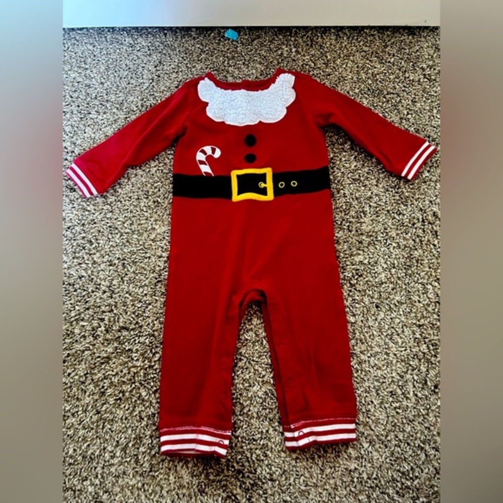 Gymboree Boys Santa Jumpsuit